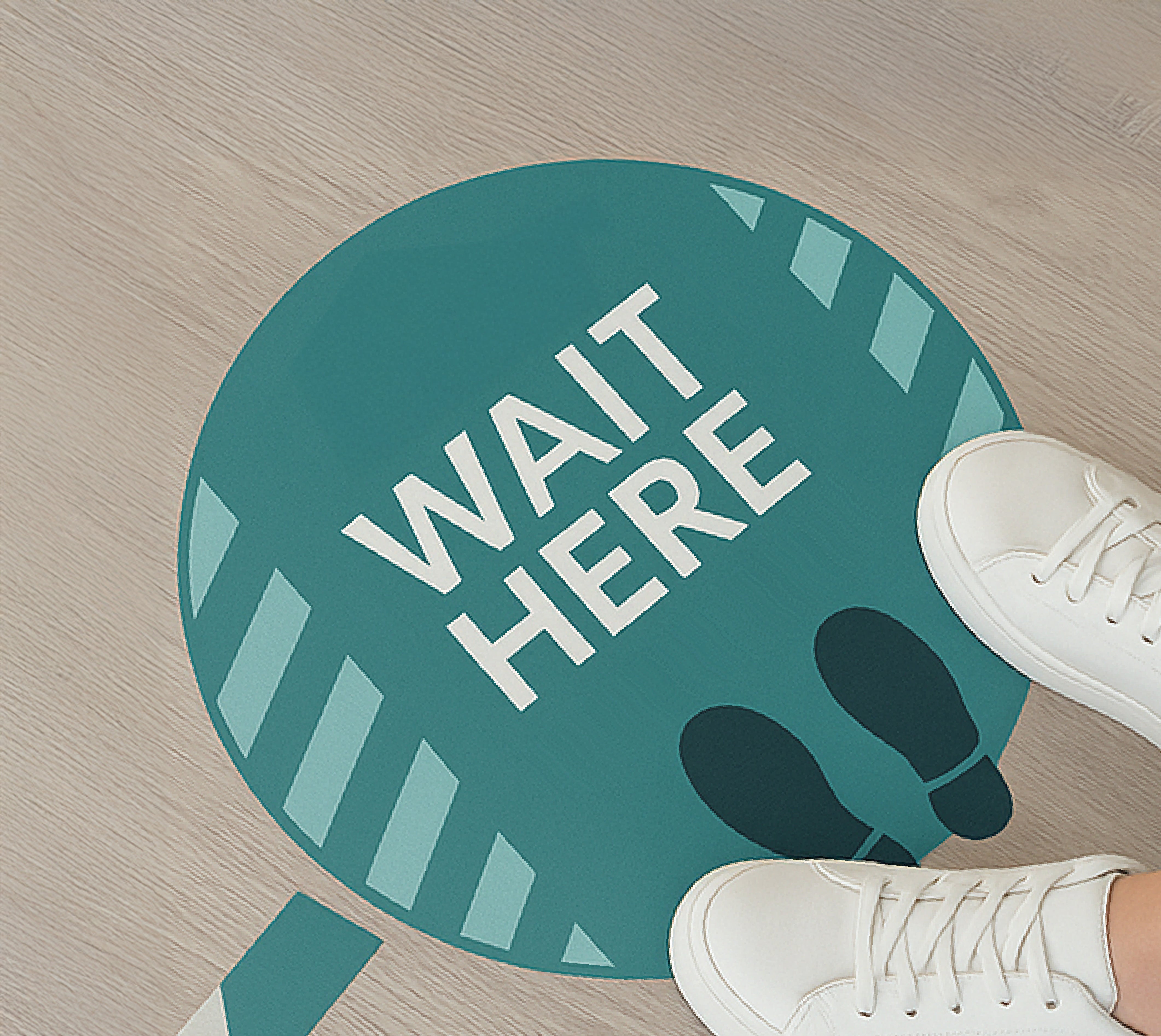 adesivi calpestabili da terra