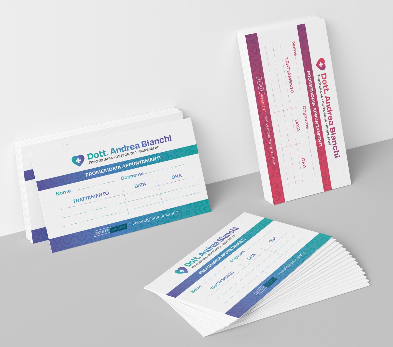 Biglietti per appuntamenti personalizzati