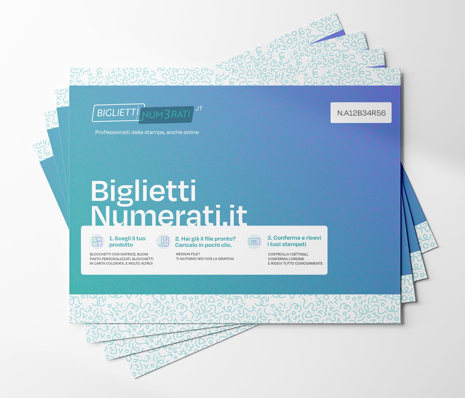 Cartoline numerate personalizzate