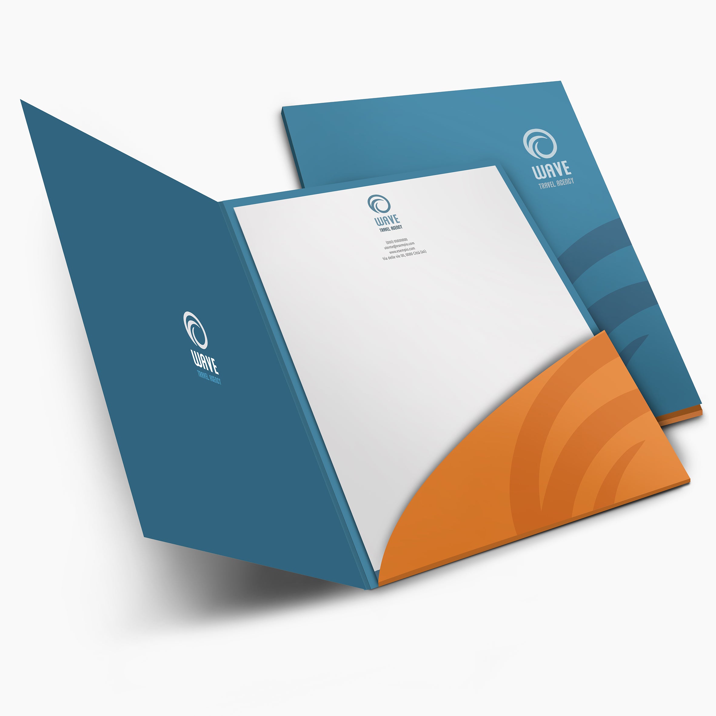 Cartelline portadocumenti con tasca incollata - in più formati